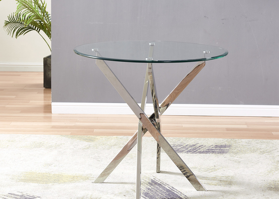 Electroplating Stainless Steel Leg 30kgs Modern Dining Table