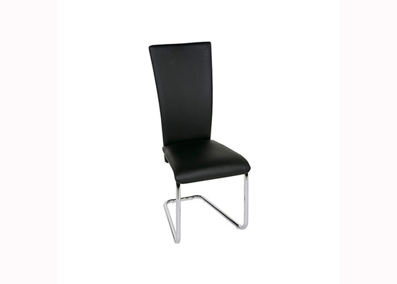 58cm Modern Luxury Dining Chairs With Electroplate Metal Leg