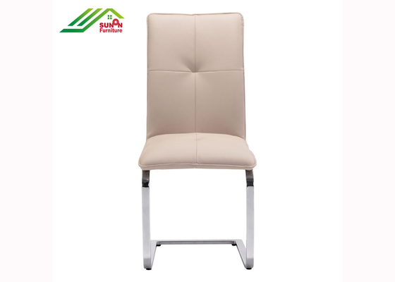 Washable 60cm 44cm High Back Leather Dining Chairs