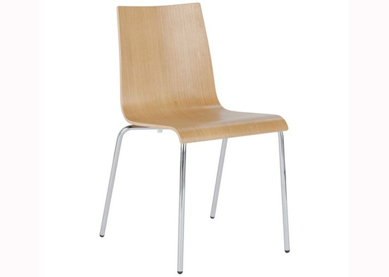 82.5cm Modern Dining Chair with Electroplate Metal Legs