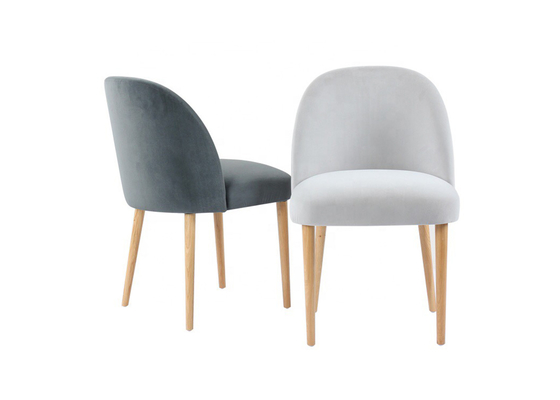 Strong 630mm 840mm Velvet Upholstered Chairs   For Cafe