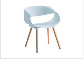 Family Leisure Solid Wood Leg 75cm Height Modern Plastic Chairs 0.24CBM