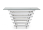 Electroplate Stainless Steel Frame Modern Console Table