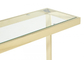Double Layers 30KGS 79cm Modern Glass Console Table