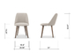 0.22CBM 810mm Metal Frame Leather Chair for Living Room