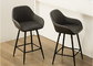 0.19m3 6.45KGS Contemporary Bar Stools With Tapered Metal Legs