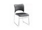 51cm 79cm Single Office Chair Leather Seat With Chrome Base