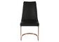Chrome Metal Frame 10KGS 99*48*62cm PU Leather Dining Chair