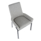 Powder Metal Leg 9.1KG Gray Fabric Modern Leisure Chair