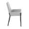Powder Metal Leg 9.1KG Gray Fabric Modern Leisure Chair