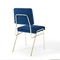 Dense Foam 83cm Elegance Gold Steel 5.4KG Velvet Leisure Chair