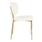 Velvet Upholstered Gold Metal Legs Leisure Chairs For Cafe H81*W46*D46*CM