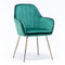 Velvet Cushion 13KGS 850mm Metal Upholstered Dining Chair