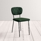 Elegant Green 810mm Metal Frame Velvet Chair for Living Room