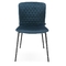 Elegant Blue 830mm Metal Frame Velvet Leisure Chair for Living Room