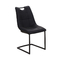 920mm 6KGS Tufted Leather Nordic Metal Legs Dining Room Chair