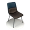 Blue PU Leather Cushions 840mm 6.8KGS Modern Leisure Chair