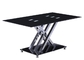 Chromed Tempered Glass 150x90cm Modern Style Dining Table