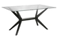 Black Metal Leg 58kgs 750cm Modern Rectangular Dining Tables