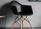 Modern luxury nordic plastic solid wood bracket dining room chair for furniture