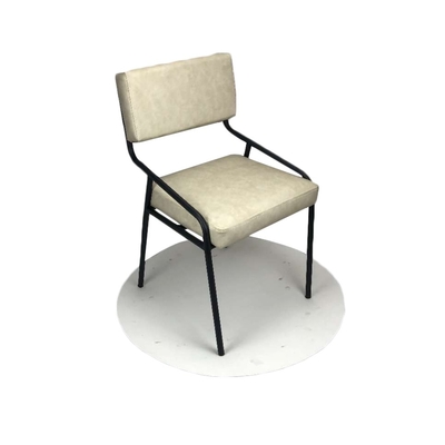 Armrest Smooth PU Leather 80cm 0.25CBM Modern Dining Chair