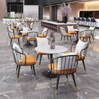 Dust Proof Wedding Party Gilded Chairs 21.5 Inch Length Outdoor Bistro Furniture