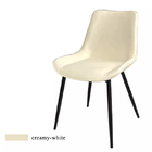 Nordic Style Foam Filled Metal Padded Dining Chairs Wear Resistance