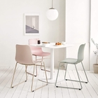 Contracted High Durability  Dsw Dining Chair Pastel Tones Self Assembled