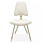 Modern 80cm High Velvet Dining Room Chairs Soft Cushion Upholstered Side Chair