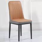 Removable Cover Leather Padded Dining Chairs