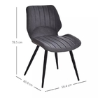High Durability Minimalist Faux Leather Padded Dining Chairs Scratch Resistance