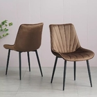 Fade Resistance Leather Padded Dining Chairs With Foam Cushion Seat