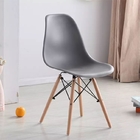 ISO9001 Wooden Leg white  Dining Chair Plastic Dinner Chair 46*45*81cm