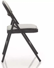 Stackable Metal Frame Folding Chair Soft Back For Wedding Party  Scratching Proof