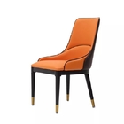 Customer Waiting Area PU Dining Chair Sturdy Frame Wear Resistance