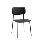 PU Italian Style Dining Chairs With Stainless Steel Legs 150kg Bearing Capacity
