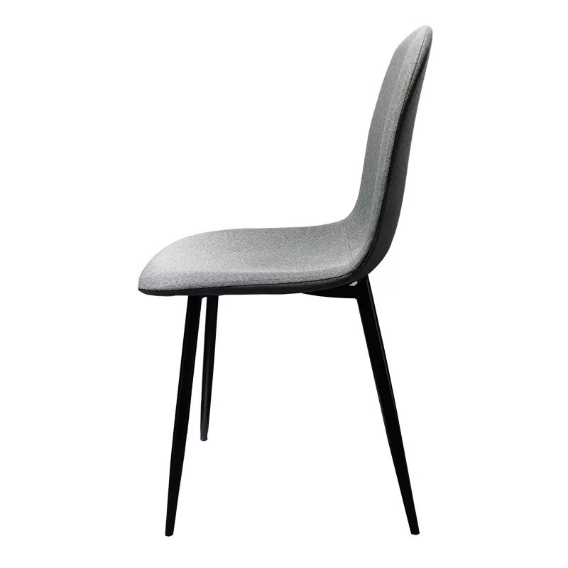 W48cm Modern Metal Frame Dining Chair Armless Dining Chair Strong Bearing