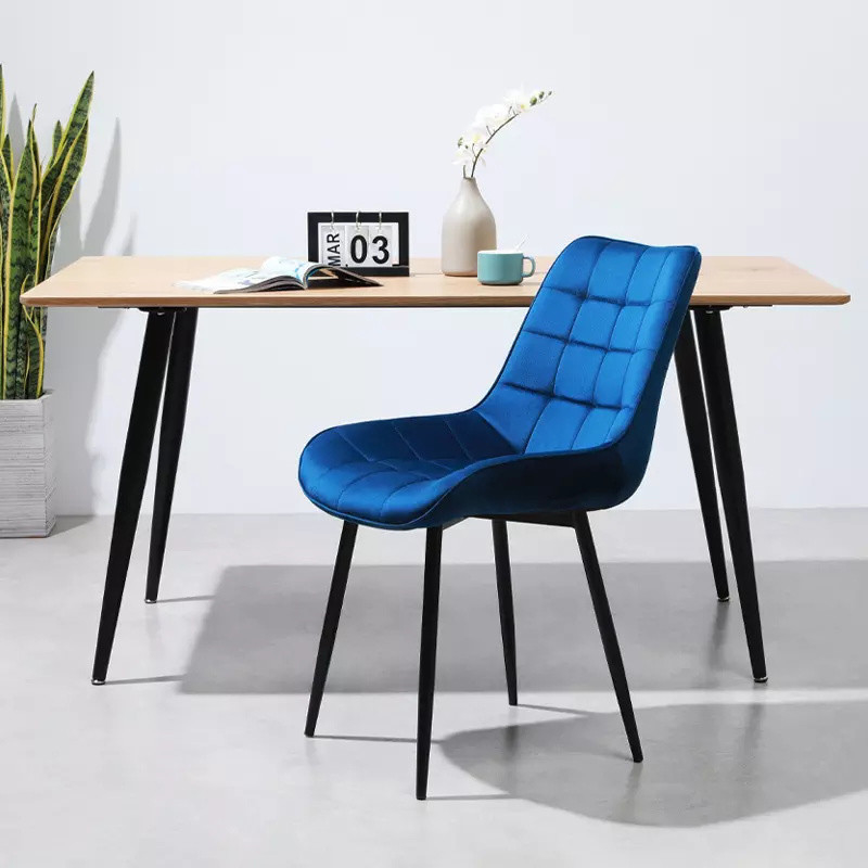 High Density Rebound Sponge Modern Metal Dining Chairs 5.4kgs N.W