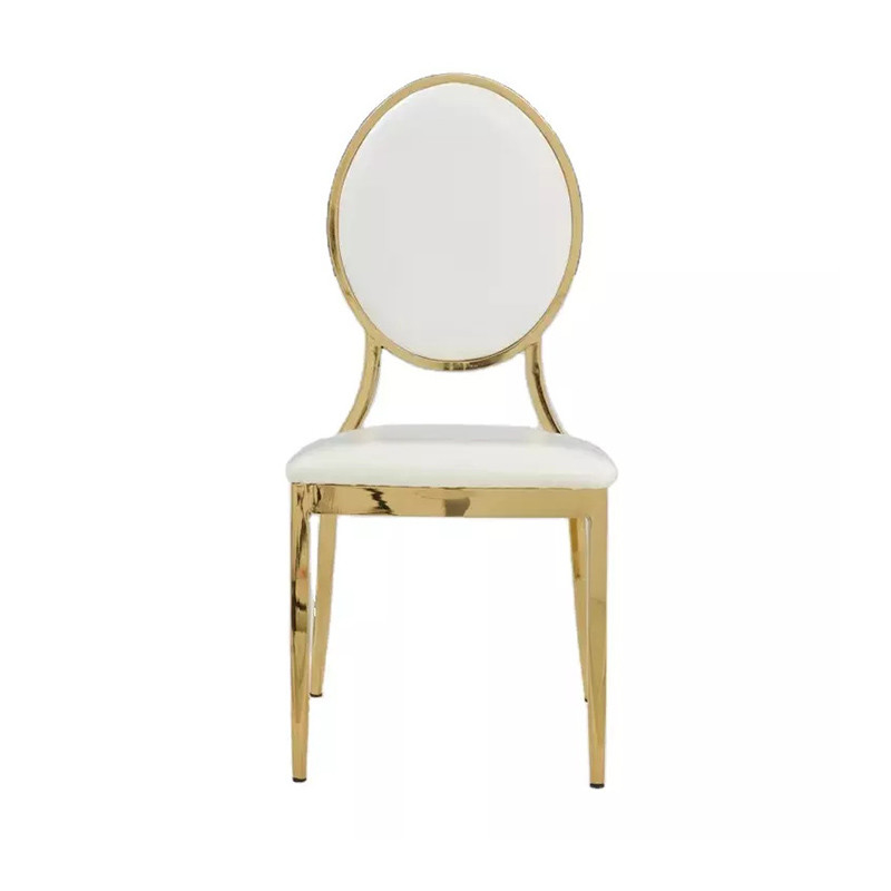 Leisure Furniture Iron Plated Gilded Chairs Customized Color anticorrosion