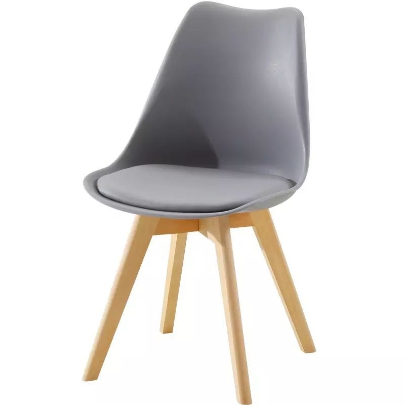 Beech Leg Grey  Dining Chair 240 Pounds Weight Capacity  Anti Skid