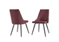 Durable 0.2CBM 490mm 970mm Leather Metal Dining Chair