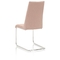 Linen Fabric 440mm 980mm 10KGS Stainless Steel Frame Dining Chairs