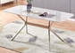 150cm Chromed Steel White 68kgs Modern Marble Top Dining Table