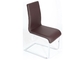 Smooth PU Leather Upholstered 46cm 0.25CBM Z Shape Modern Dining Chair