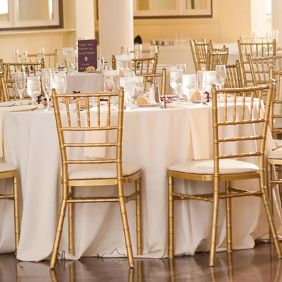 Cadeira de casamento de metal com perna cromada Minimalismo italiano resistente a arranhões