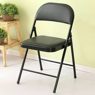 Silla plegable al aire libre antioxidante del marco metálico del cuero de la PU 240 libras de peso