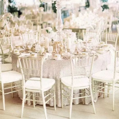 Robusta sedia da matrimonio in metallo per catering con telaio, mobili per hotel fantasia, resistenti ai raggi UV