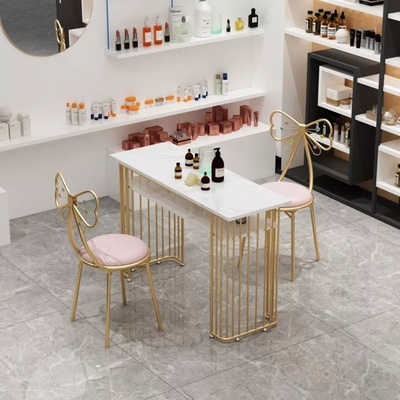 Cadeira de casamento de metal dourado interna antiferrugem 240 libras com capacidade de carga